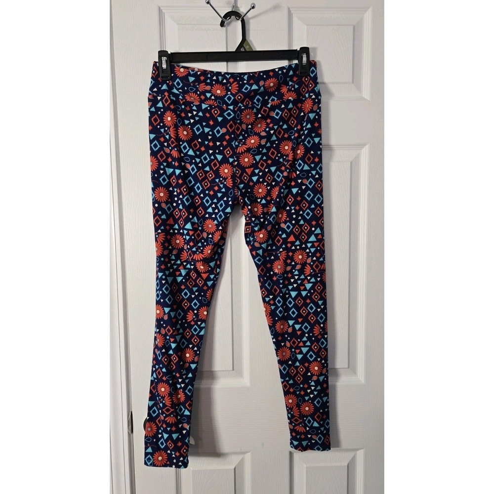 LuLaRoe One Size 2 Pair Mystery Leggings Multicolor - Picture 2 of 11